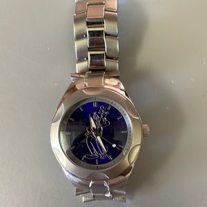 Disney Goofy stainless steel watch with blue face.